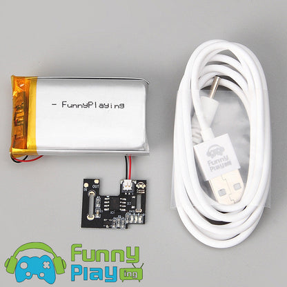 FunnyPlaying GBC Akku Mod mit USB-C Ladekabel 1800 mAh