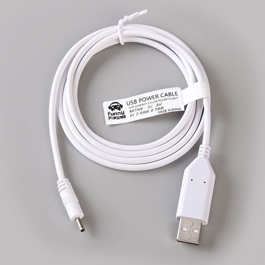 FunnyPlaying 3.0V USB Ladekabel für Game Boy Color / Pocket / Light
