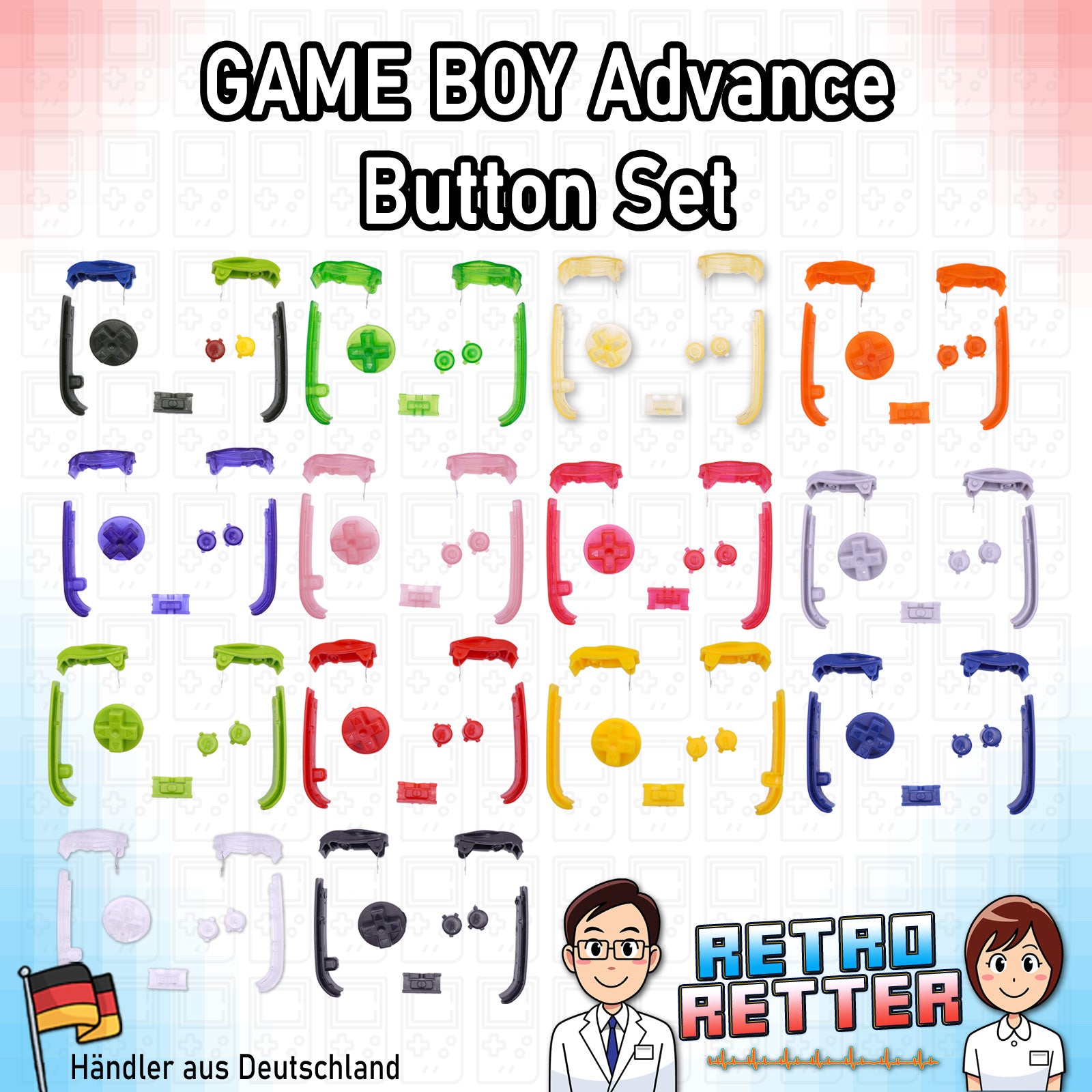 Tasten für den GAME BOY Advance - NEU Farbe: Farbauswahl