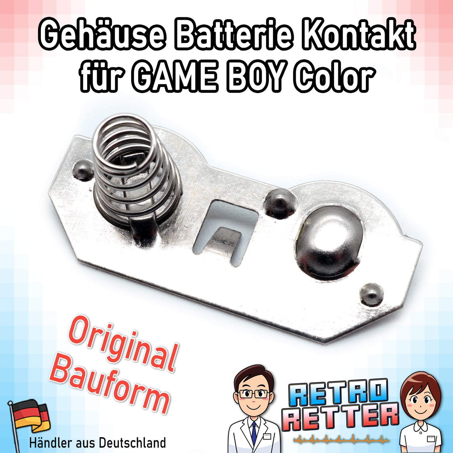 Premium Batteriekontakte für GAME BOY Color - Bauform wie das Original! -
