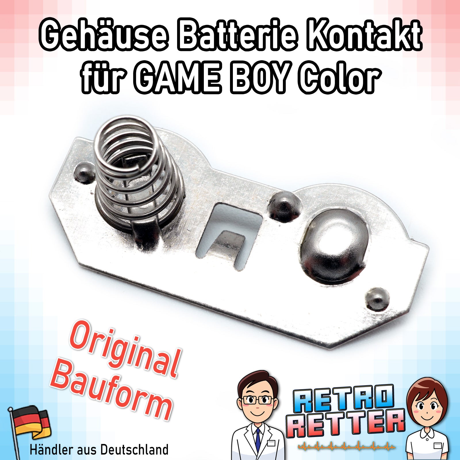 Premium Batteriekontakte für GAME BOY Color - Bauform wie das Original! -