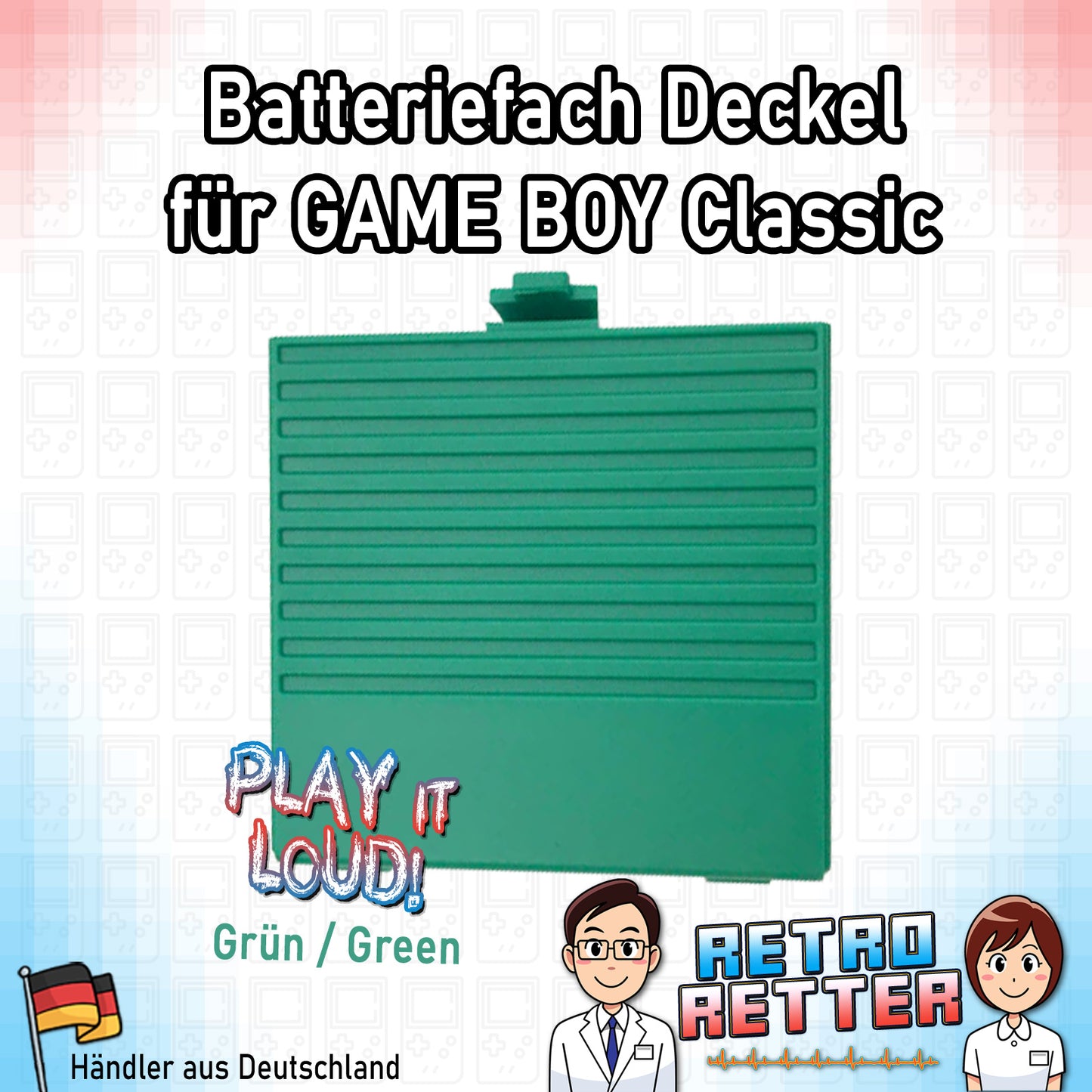 Batterie Deckel für GAME BOY Classic - mit Farbauswahl