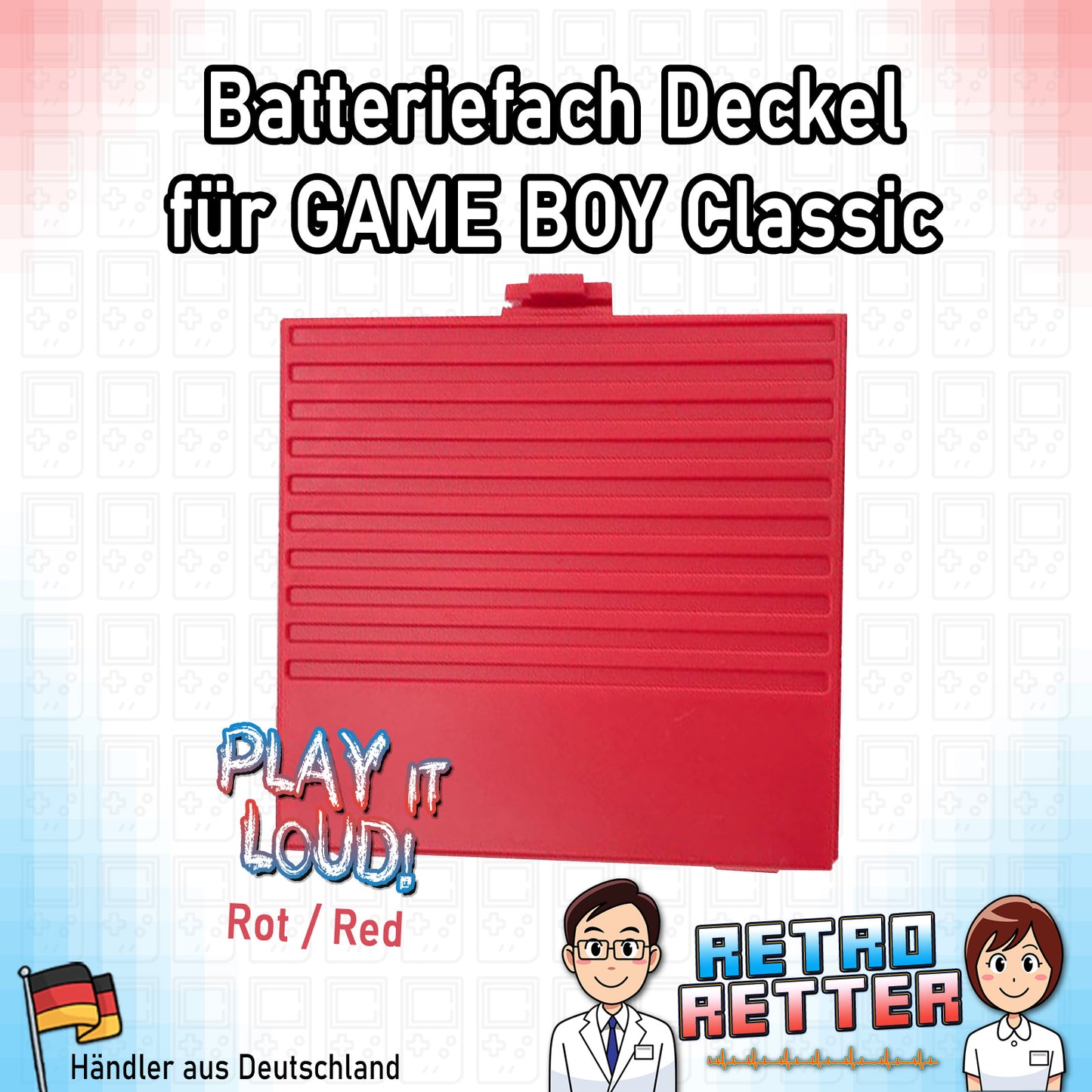 Batterie Deckel für GAME BOY Classic - mit Farbauswahl