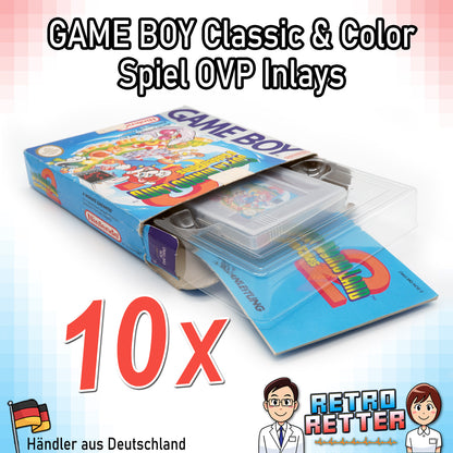 GAME BOY Classic / Color Spiele OVP Inlays