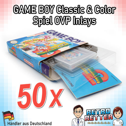 GAME BOY Classic / Color Spiele OVP Inlays