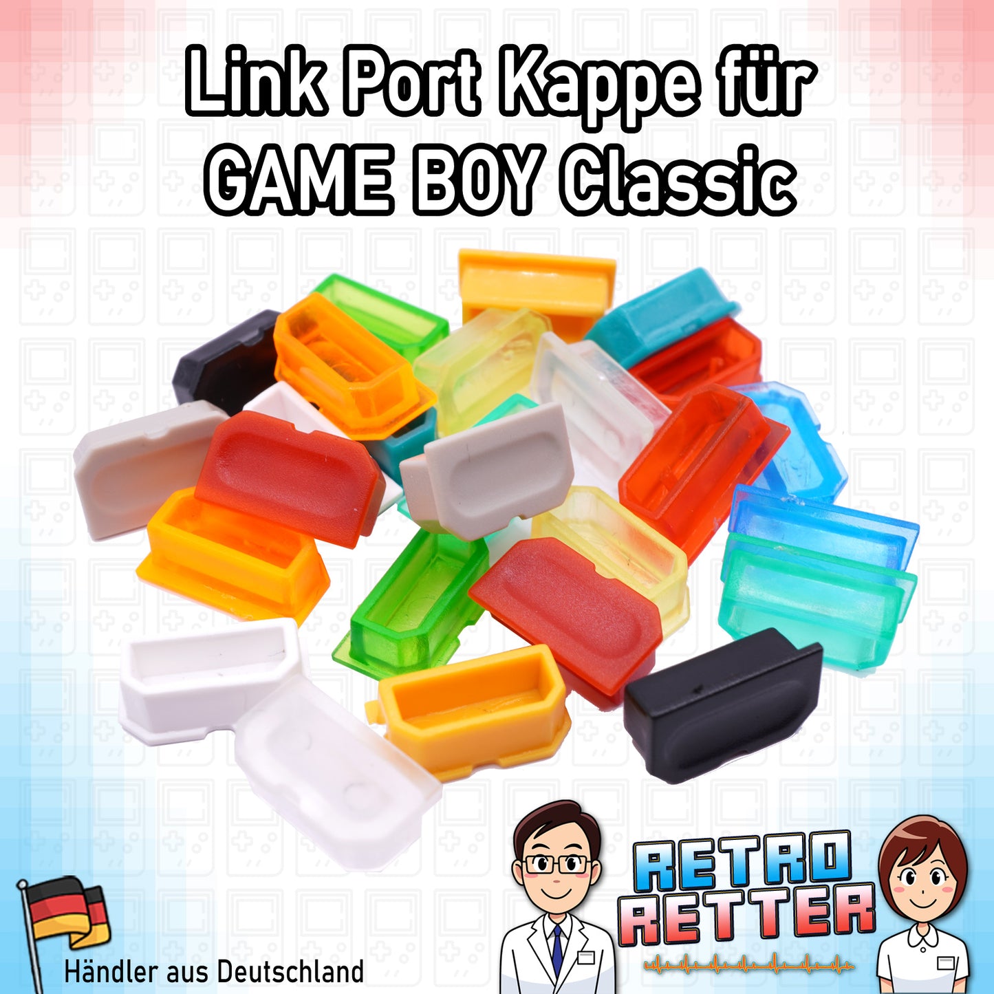 GAME BOY 2 Spieler Link Port Abdeckung - NEU Farbe: Farbauswahl