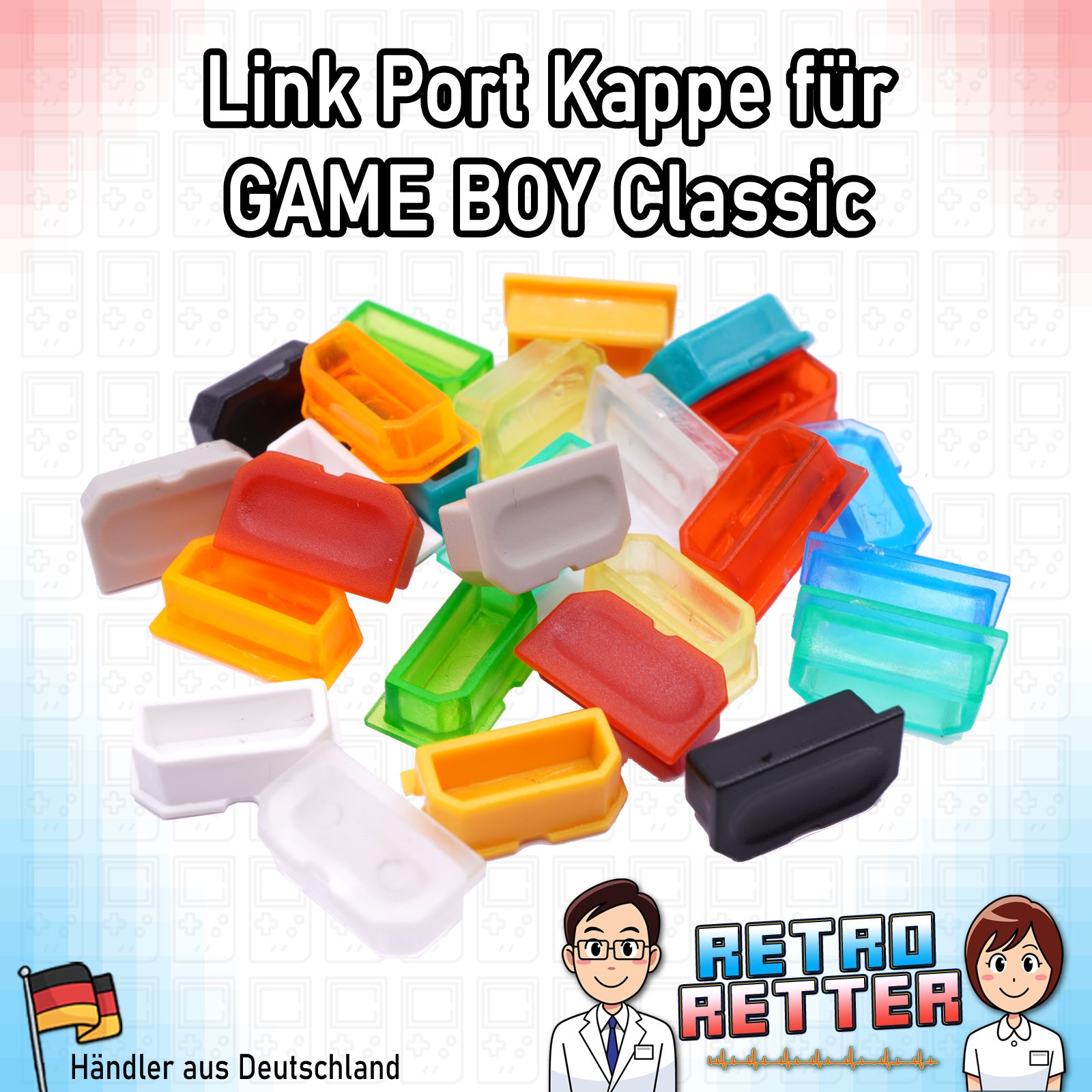 GAME BOY 2 Spieler Link Port Abdeckung - NEU Farbe: Farbauswahl