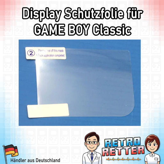 2x Front Display Schutzfolie für den GAME BOY Classic - NEU