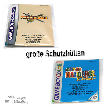 Hüllen für Game Boy Spiele Anleitungen (klein & groß)