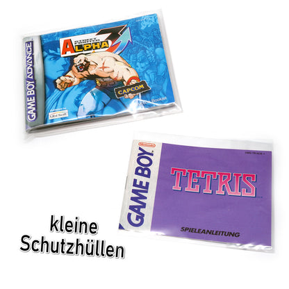 Hüllen für Game Boy Spiele Anleitungen (klein & groß)