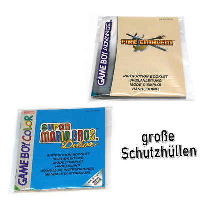 Hüllen für Game Boy Spiele Anleitungen (klein & groß)