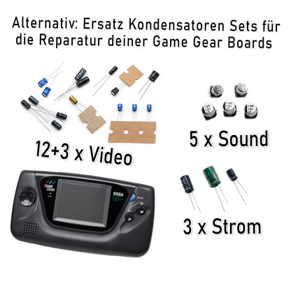 #ReCapKing Game Gear Kondensatoren Sets / Audio Board / Power Baoard