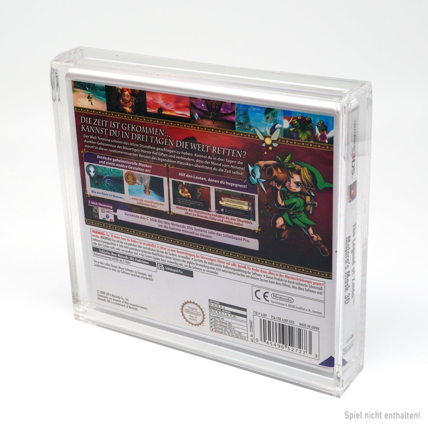Acryl Case für Nintendo 3DS Spiele OVP