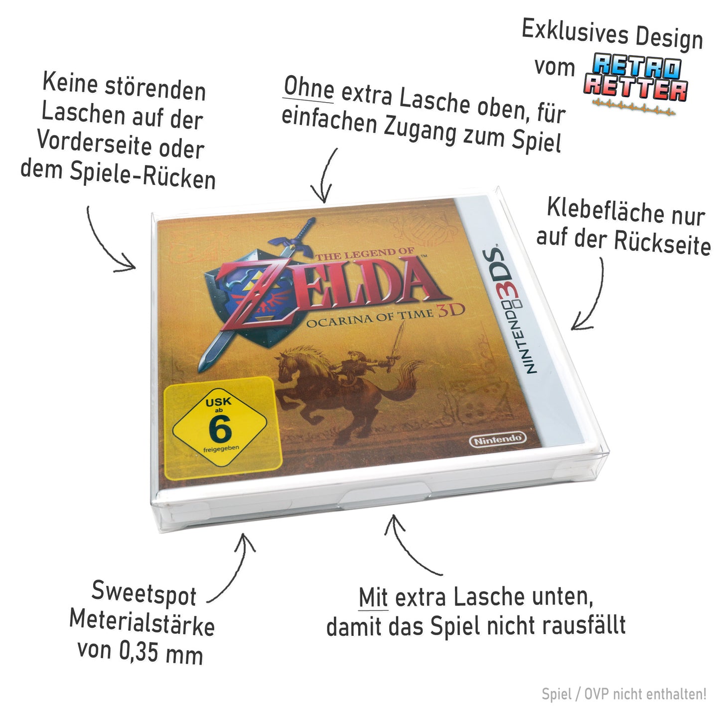 Nintendo 3DS Spiele OVP Schutzhüllen