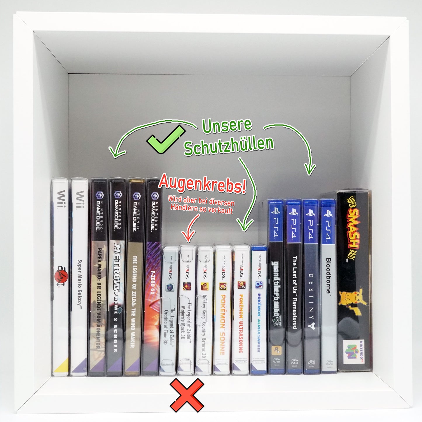 Nintendo 3DS Spiele OVP Schutzhüllen