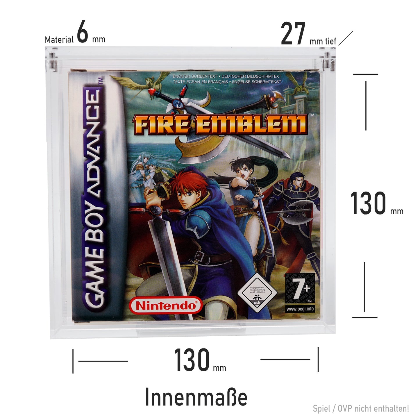 Premium Acryl Case für GAME BOY Spiele OVPs