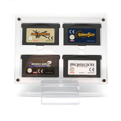 GBA Acryl Spiele Modul Case 4-Fach