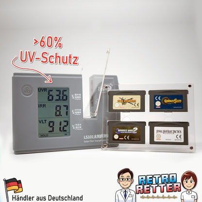 GBA Acryl Spiele Modul Case 4-Fach