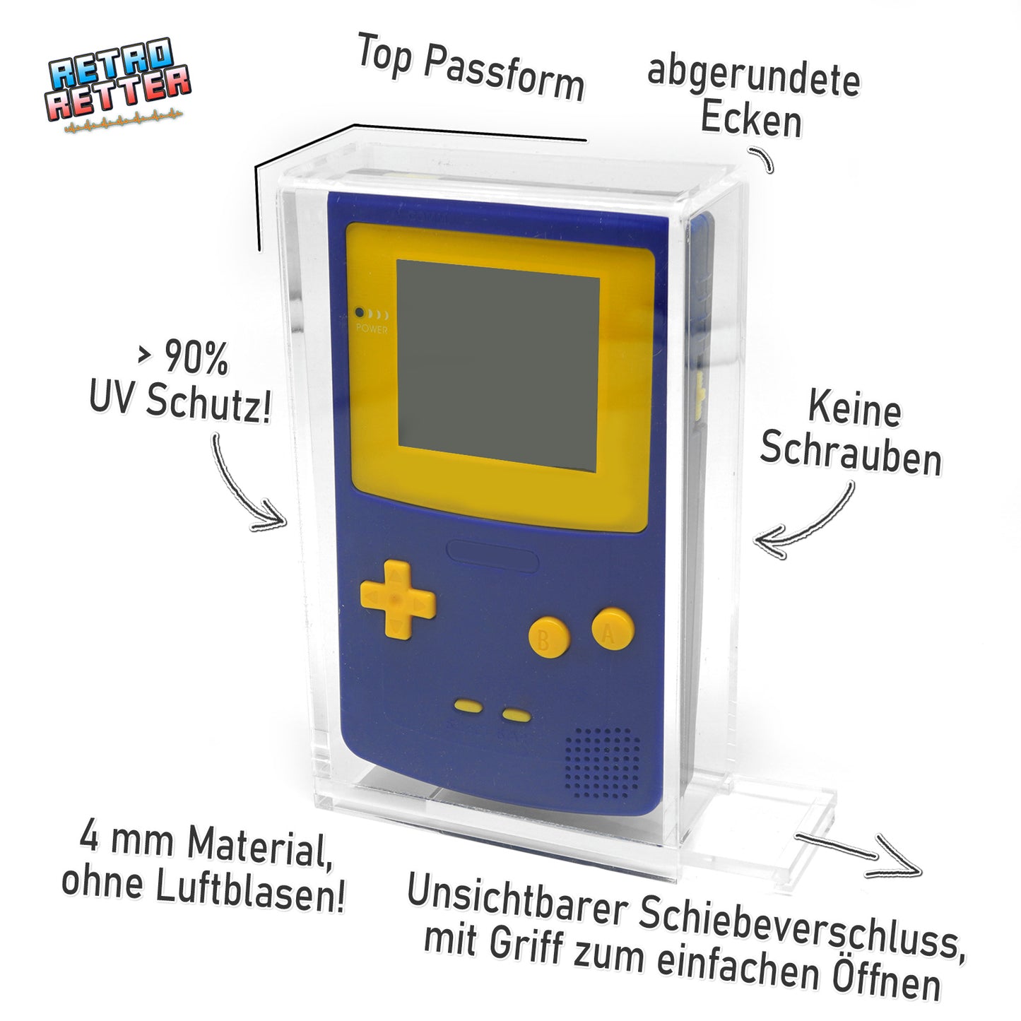 Acryl Case für GAME BOY Color Konsole