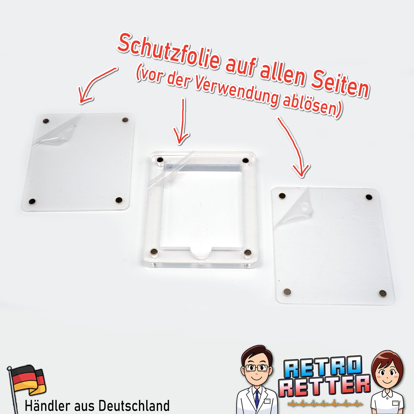GAME BOY Acryl Spiele Modul Case 1-Fach