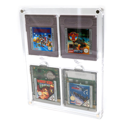 GAME BOY Acryl Spiele Modul Case 4-Fach