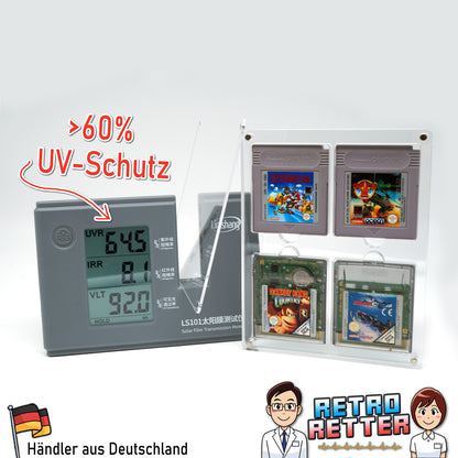 GAME BOY Acryl Spiele Modul Case 4-Fach