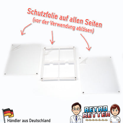 GAME BOY Acryl Spiele Modul Case 4-Fach