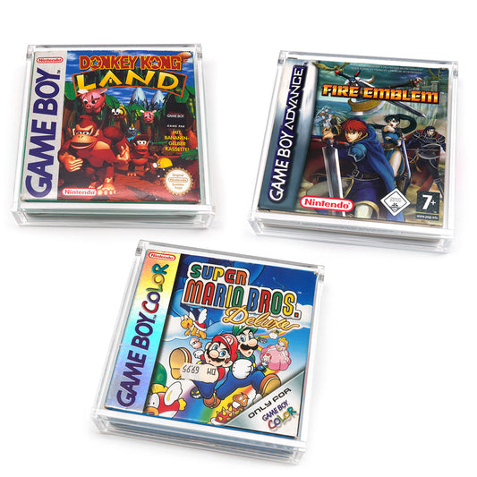 Acryl Case für GAME BOY Spiele OVP (GB Classic, GBC, GBA)