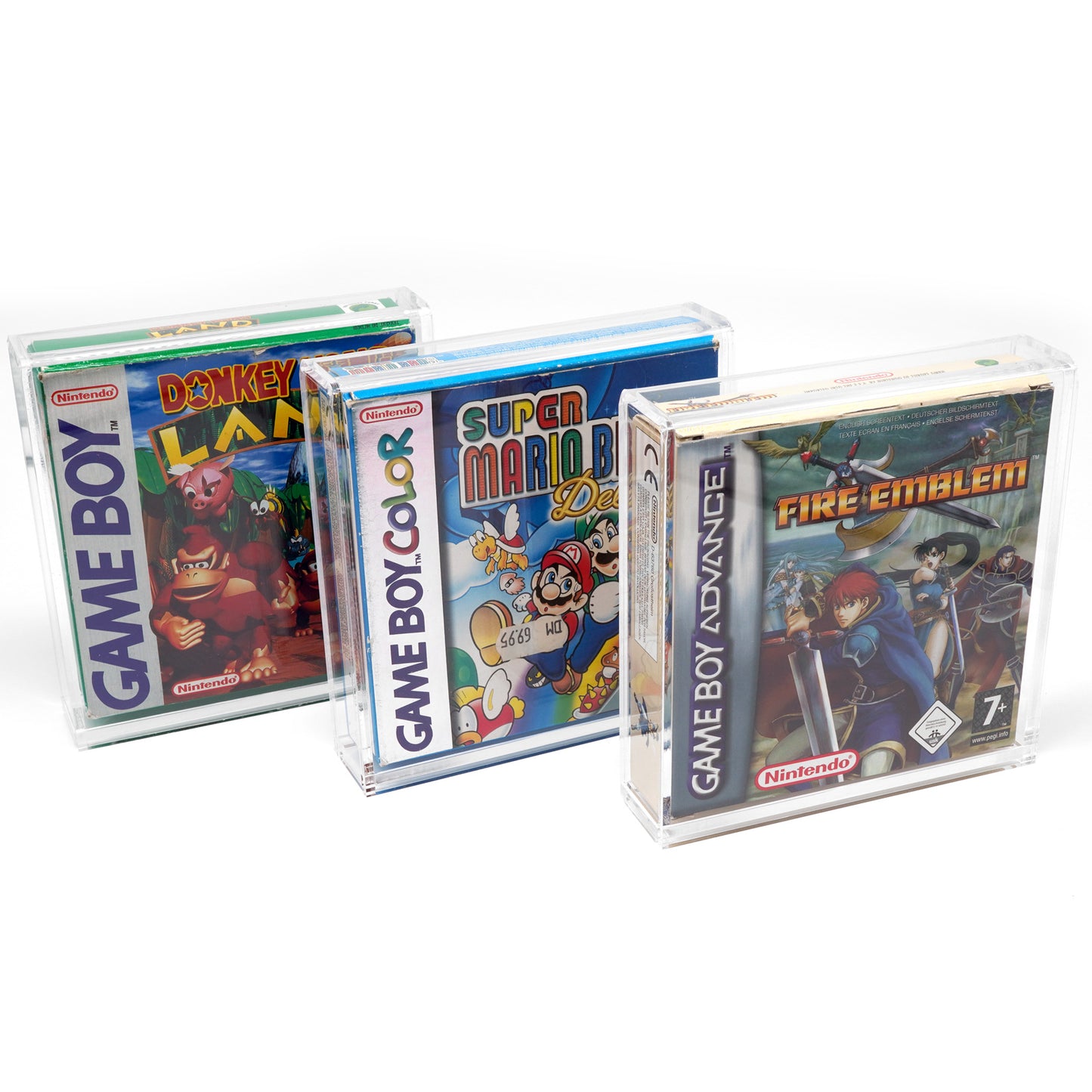 Acryl Case für GAME BOY Spiele OVP (GB Classic, GBC, GBA)