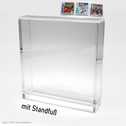Acryl Case mit/ohne Standfuß für GAME BOY Spiele OVP (GB Classic, GBC, GBA)