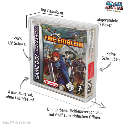 Acryl Case mit/ohne Standfuß für GAME BOY Spiele OVP (GB Classic, GBC, GBA)