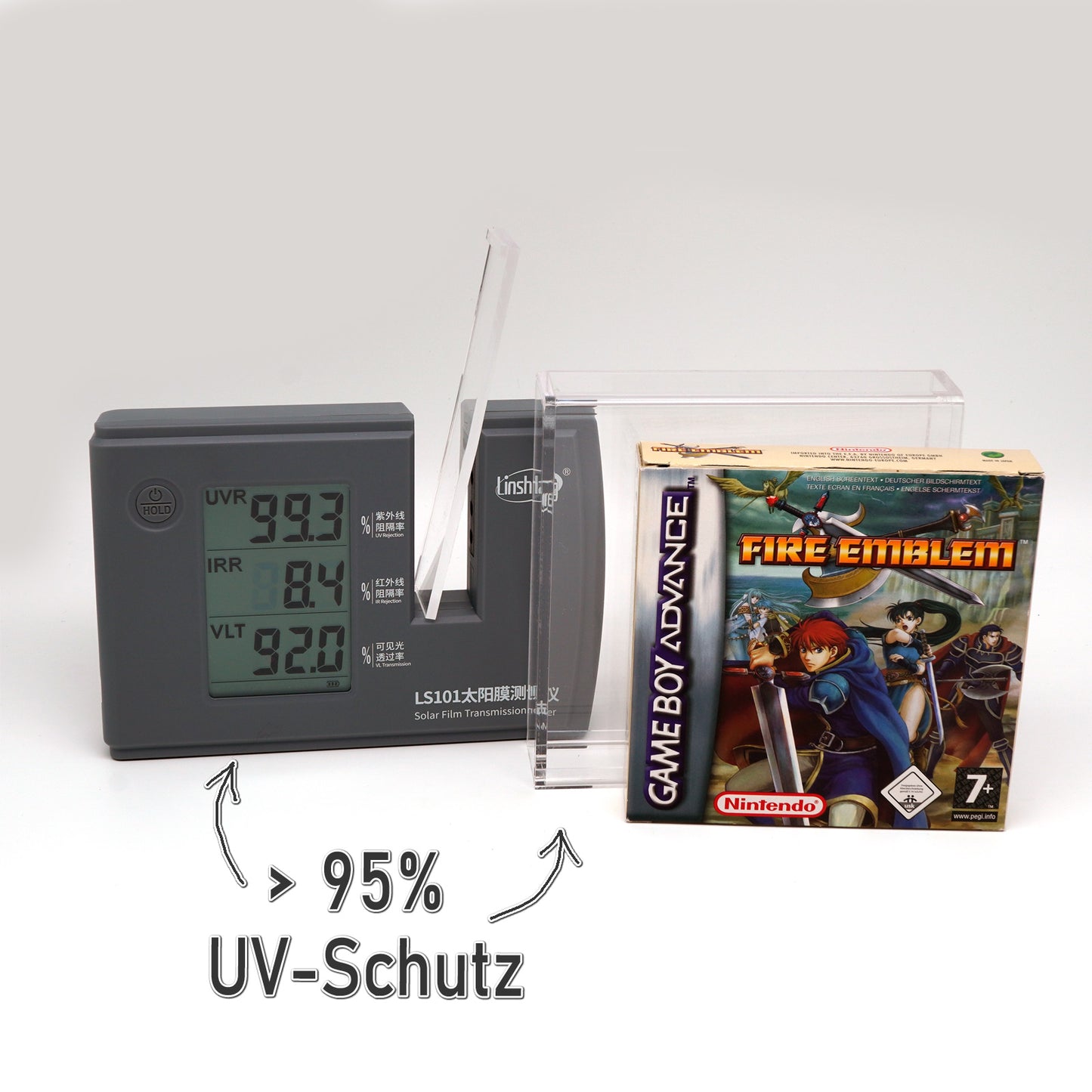 Acryl Case mit/ohne Standfuß für GAME BOY Spiele OVP (GB Classic, GBC, GBA)