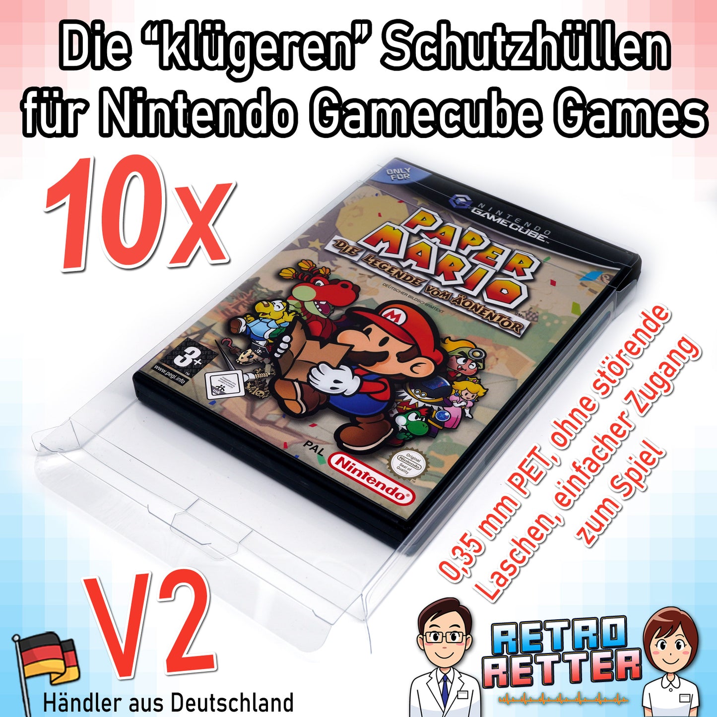 Nintendo GameCube Spiele OVP Schutzhüllen