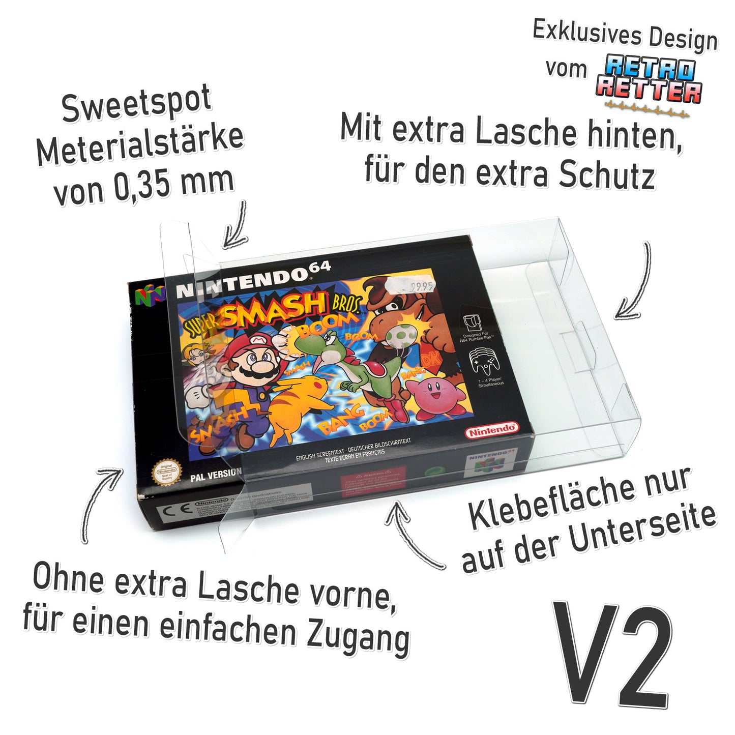 Nintendo 64 Spiele OVP Schutzhüllen