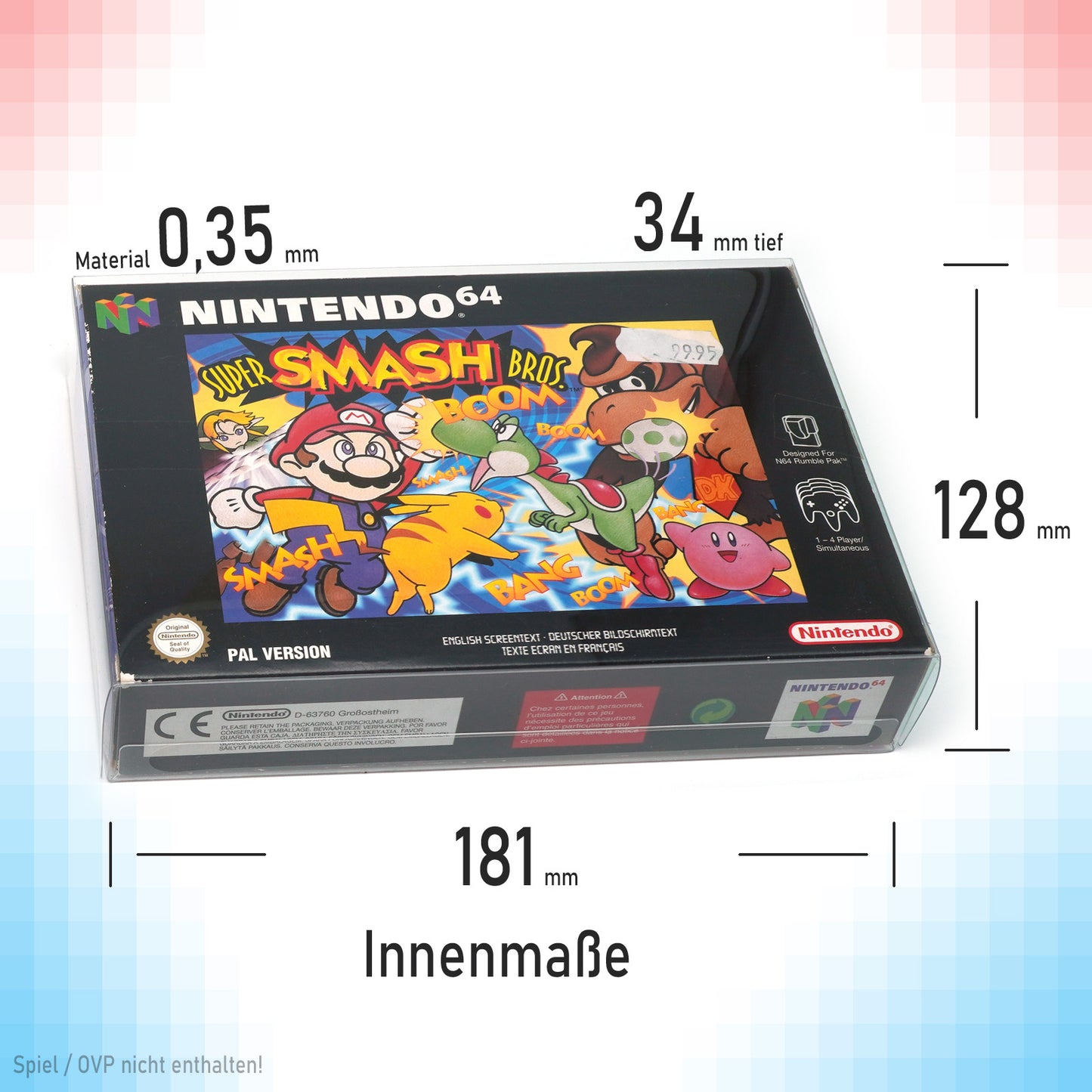 Nintendo 64 Spiele OVP Schutzhüllen