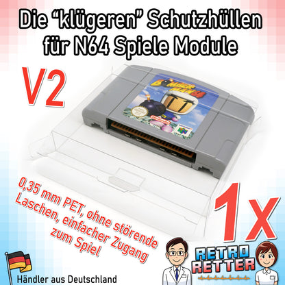 Nintendo 64 Spiele Modul Schutzhüllen