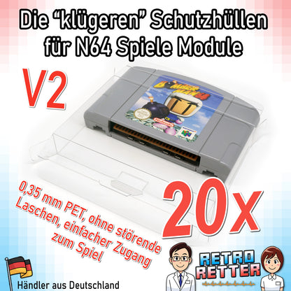 Nintendo 64 Spiele Modul Schutzhüllen