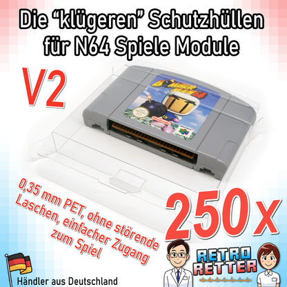 Nintendo 64 Spiele Modul Schutzhüllen