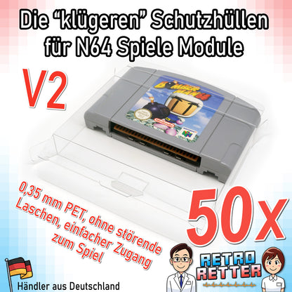 Nintendo 64 Spiele Modul Schutzhüllen
