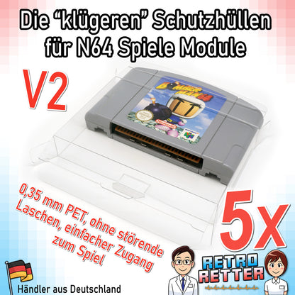Nintendo 64 Spiele Modul Schutzhüllen