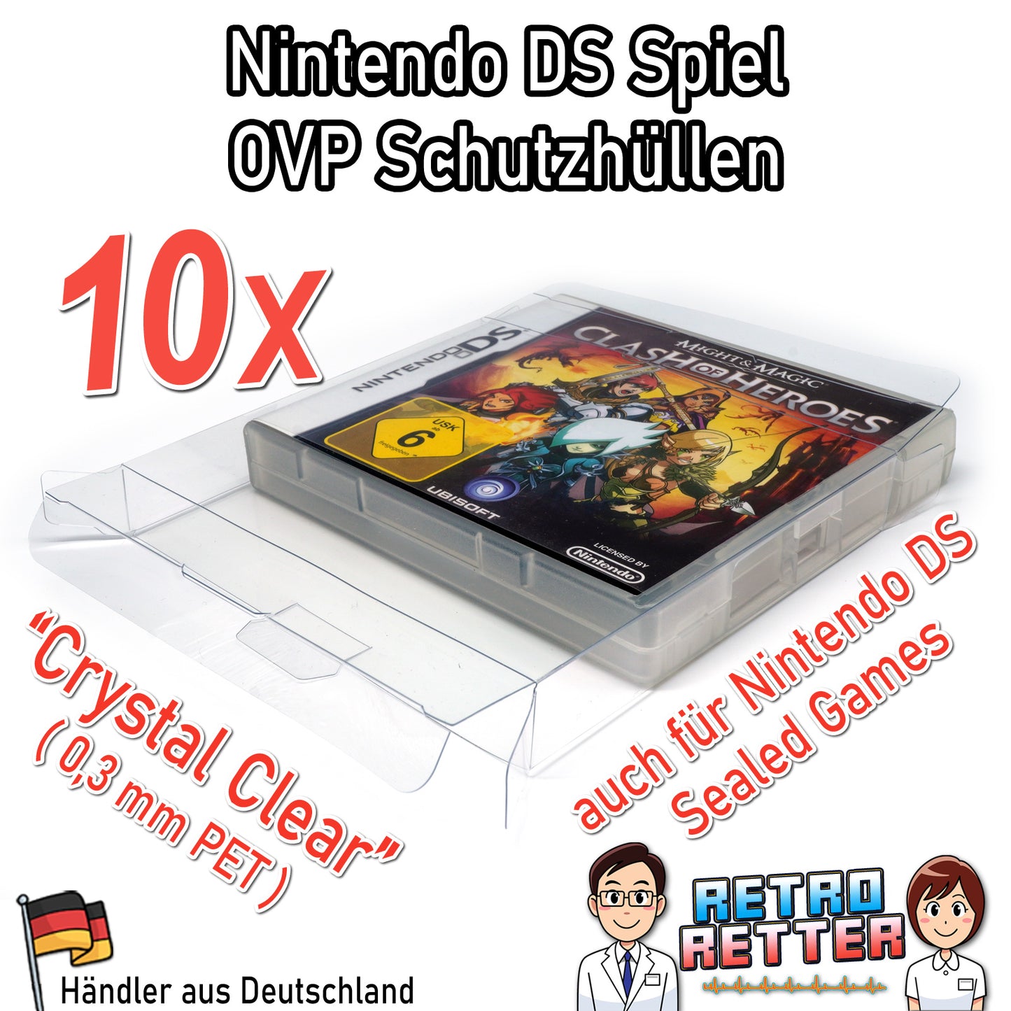 Nintendo DS Spiele OVP Schutzhüllen