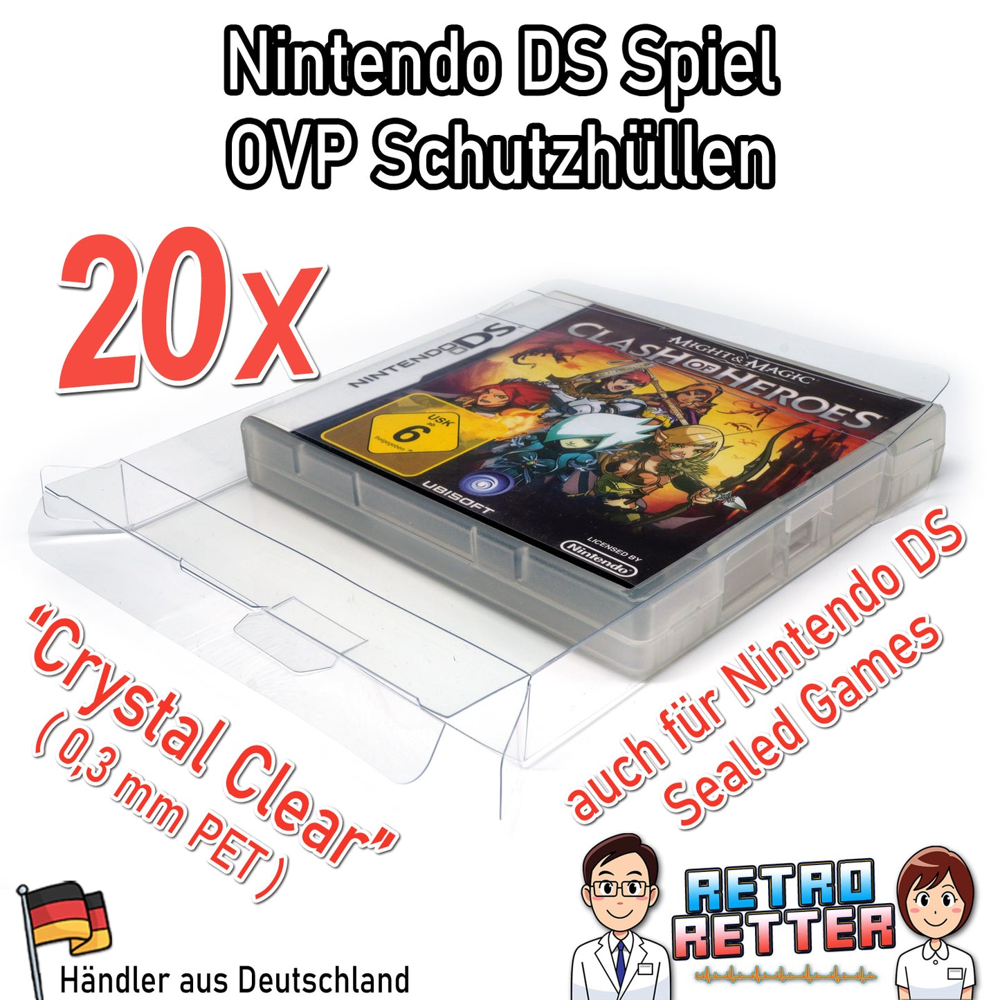 Nintendo DS Spiele OVP Schutzhüllen