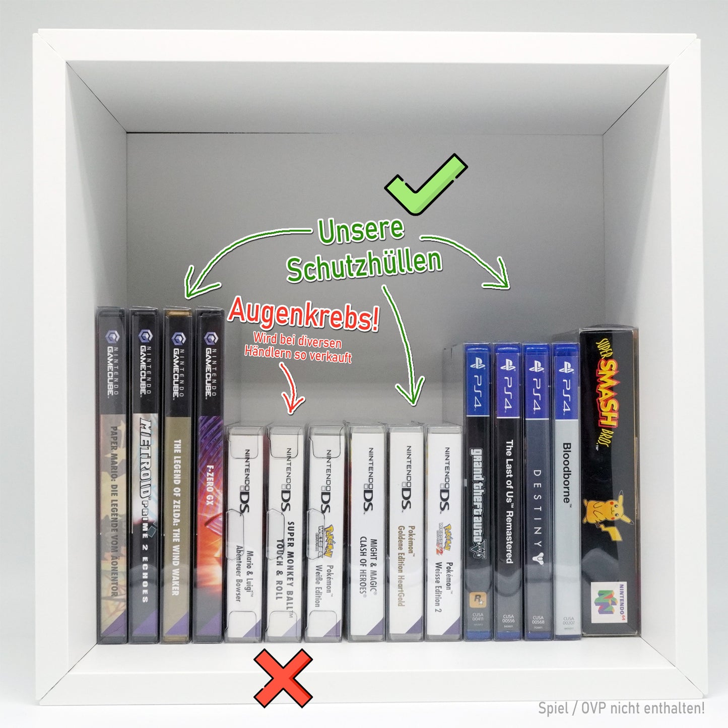 Nintendo DS Spiele OVP Schutzhüllen V2