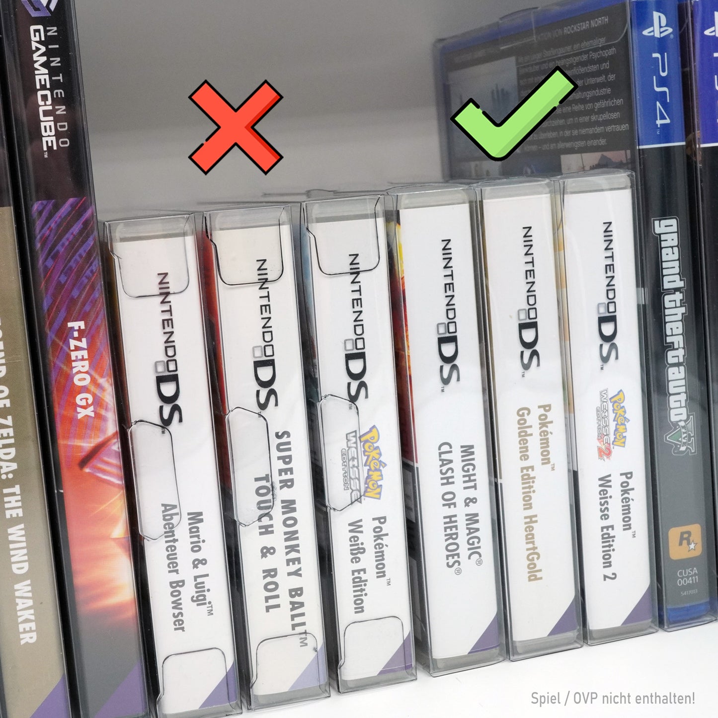 Nintendo DS Spiele OVP Schutzhüllen V2