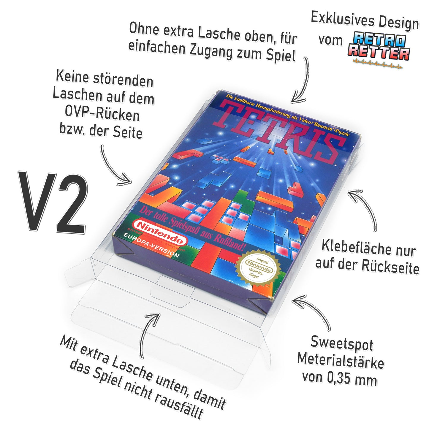 Nintendo NES Spiele OVP Schutzhüllen