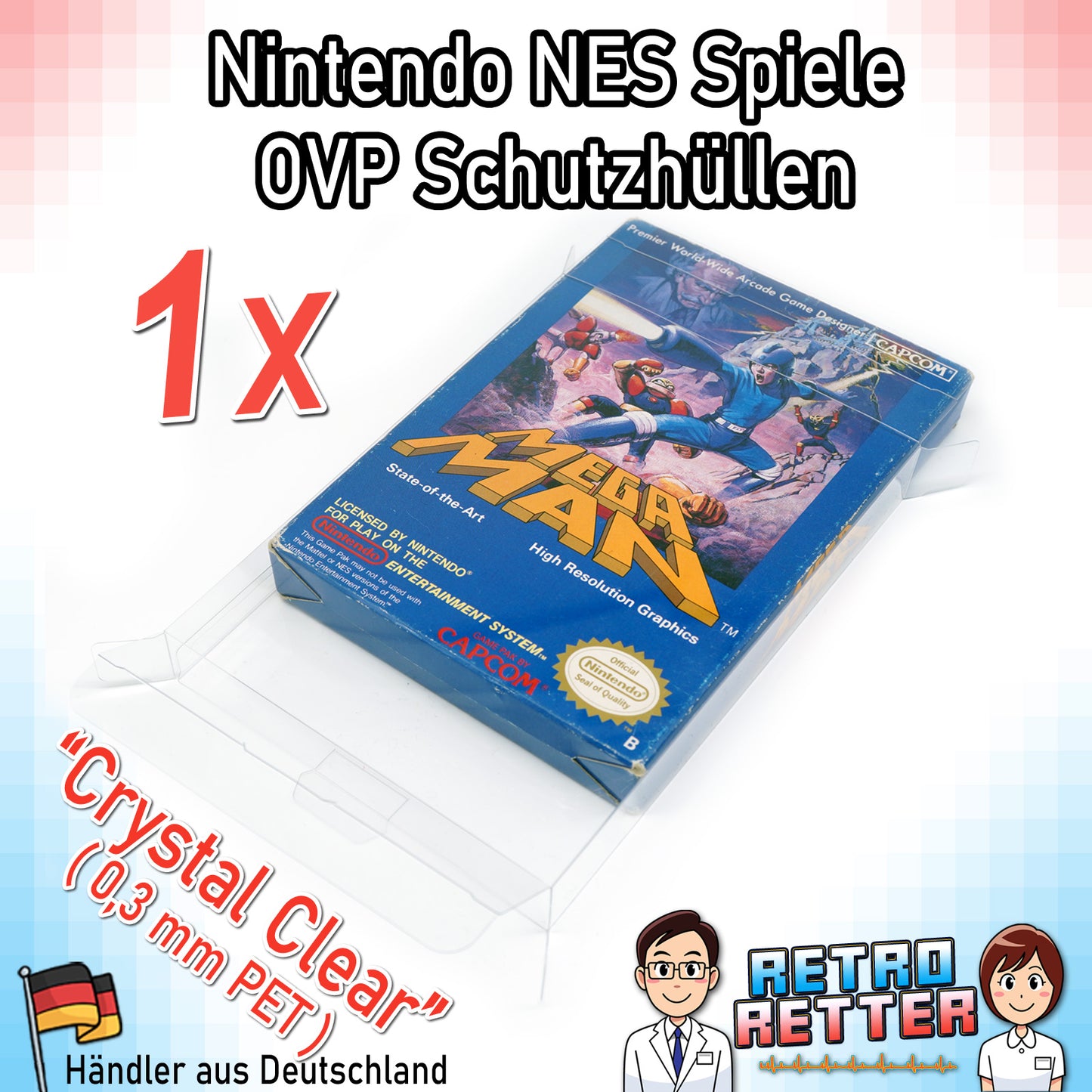 Nintendo NES Spiele OVP Schutzhüllen