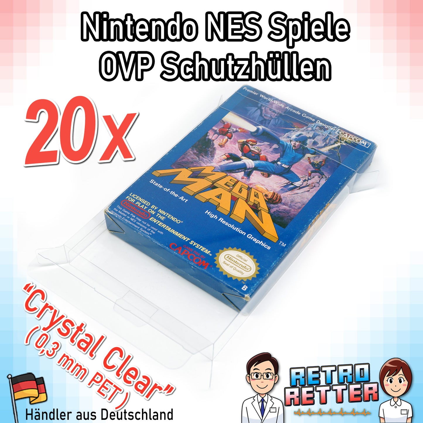 Nintendo NES Spiele OVP Schutzhüllen