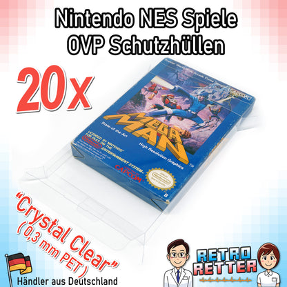 Nintendo NES Spiele OVP Schutzhüllen