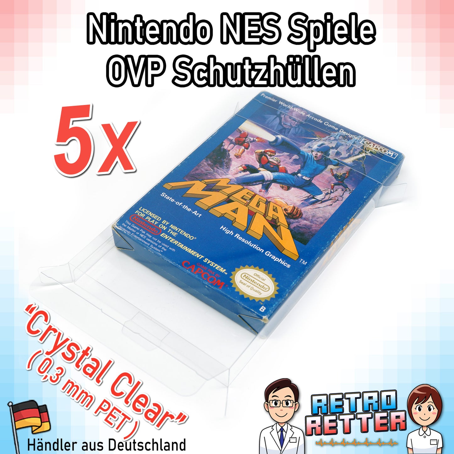 Nintendo NES Spiele OVP Schutzhüllen