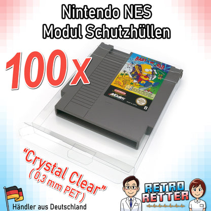 Nintendo NES Spiele Modul Schutzhüllen